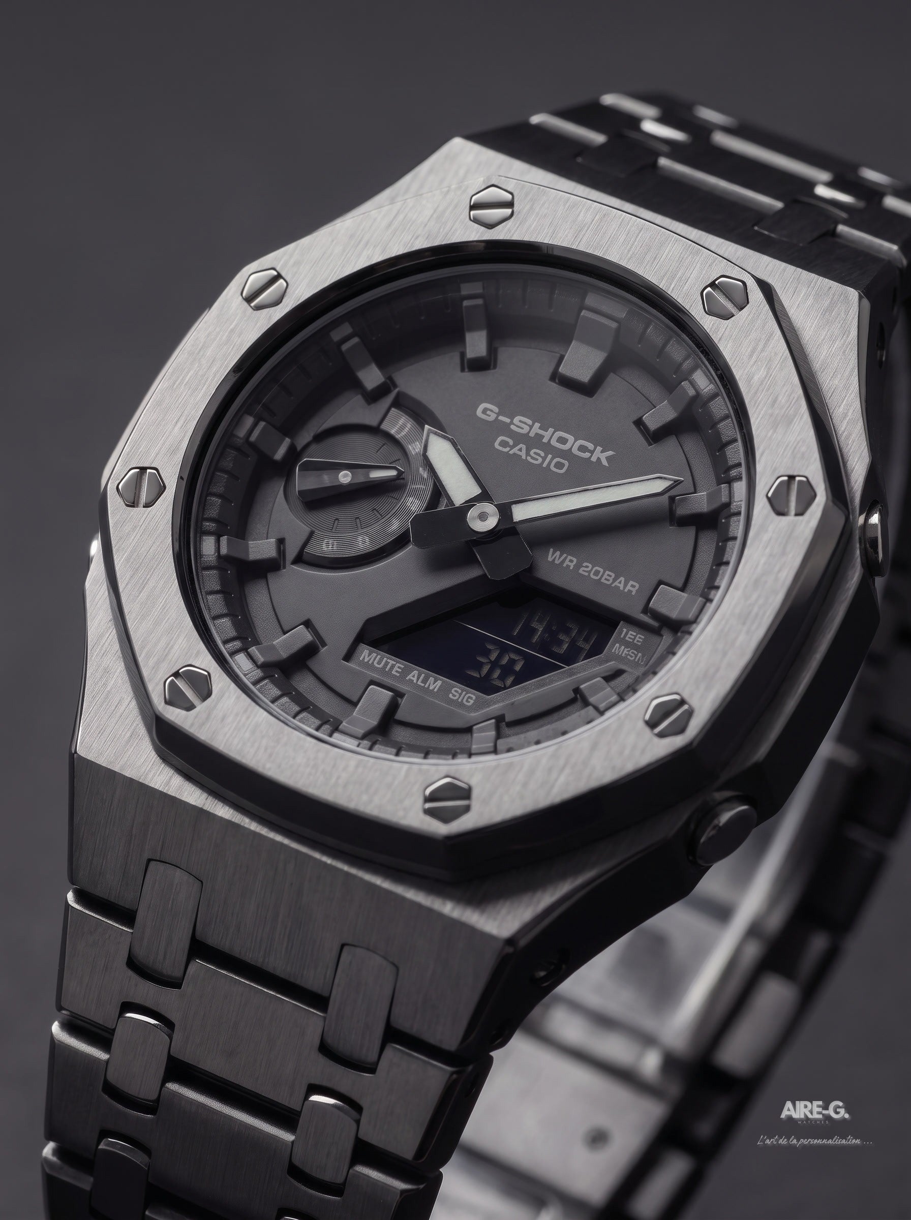 G-SHOCK - Acier Noir
